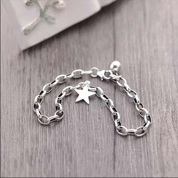 STAR 925 STERLING SILVER BRACELET, NICE BRACELET, CUTE BRACELET - Picture 7 of 9